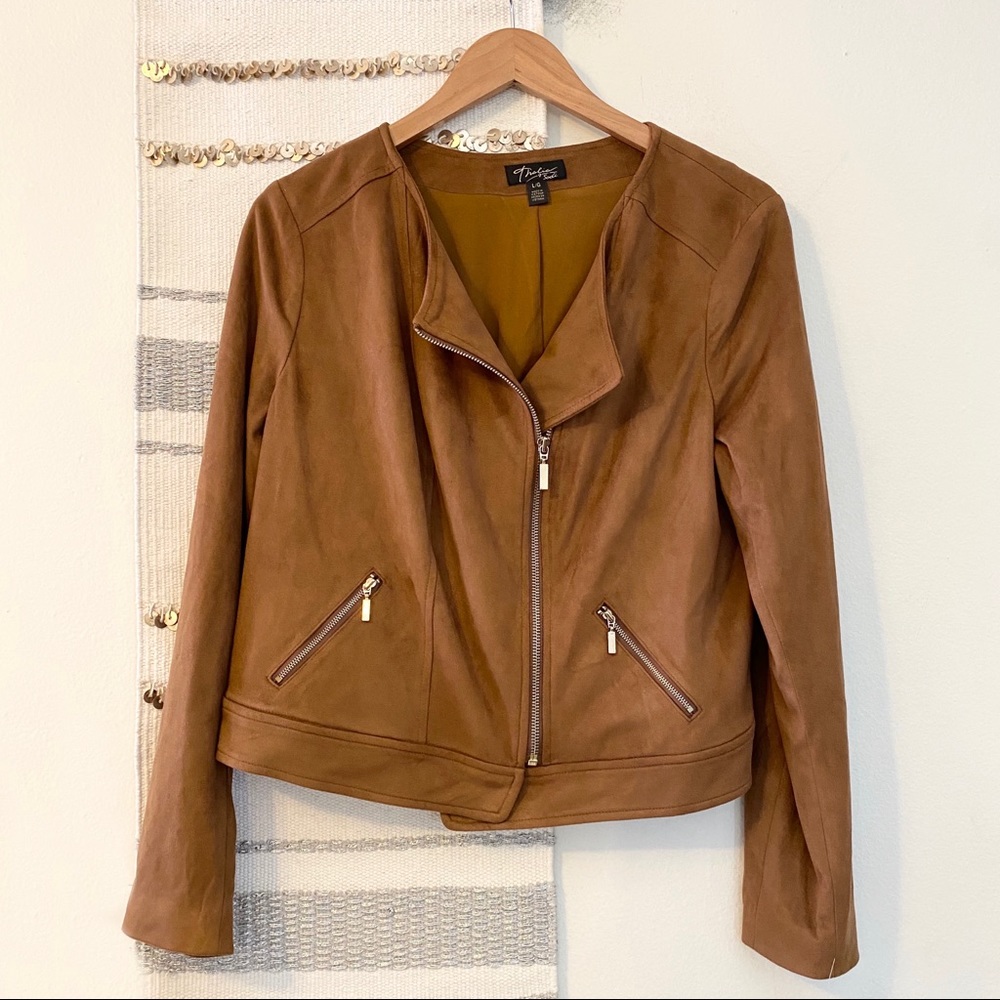 TALIA SODI NWT Brushed Vegan Suede Moro Jacket L